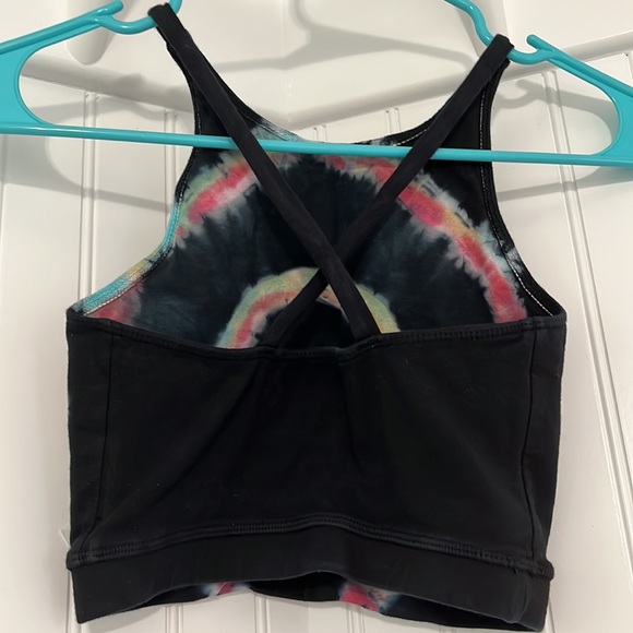 Electric & Rose Tie-Dye Multi-Colored Bra with Criss Cross Back - Picture 3 of 5